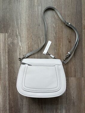 Marc Jacobs light grey Pebbled Leather Crossbody with Gray Strap